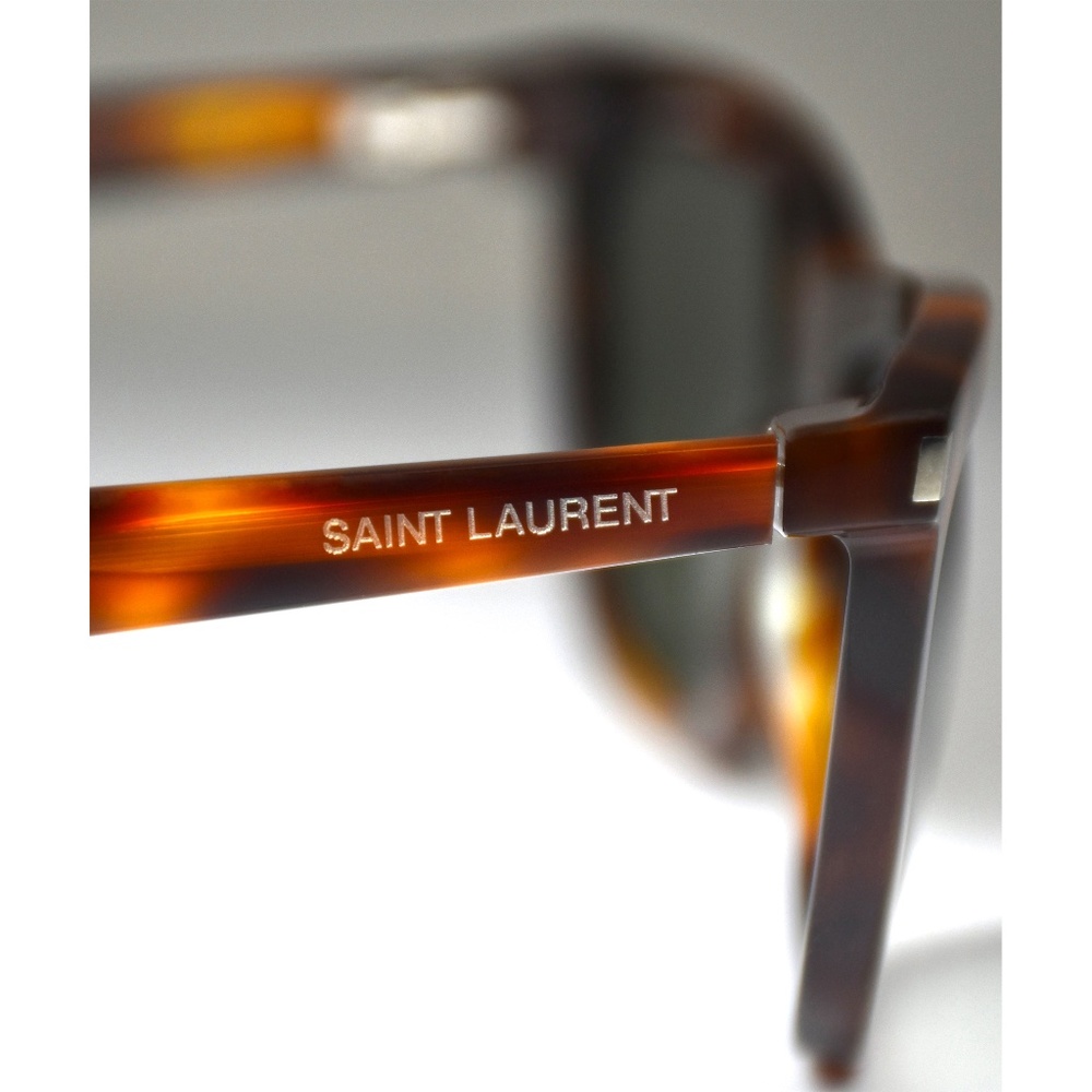 SAINT LAURENT WOMEN SL515 003 HAVANA GREEN CAT EYE SUNGLASSES. 58mm - Picture 11 of 16